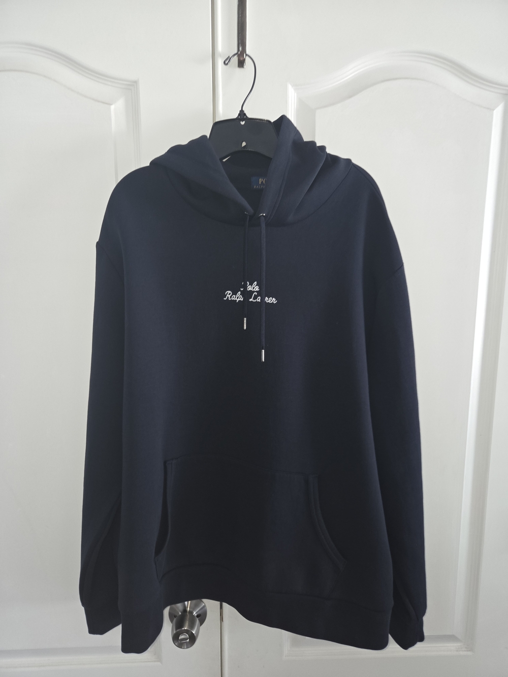 Polo by Ralph Lauren Navy Script Logo Pullover Hoodie